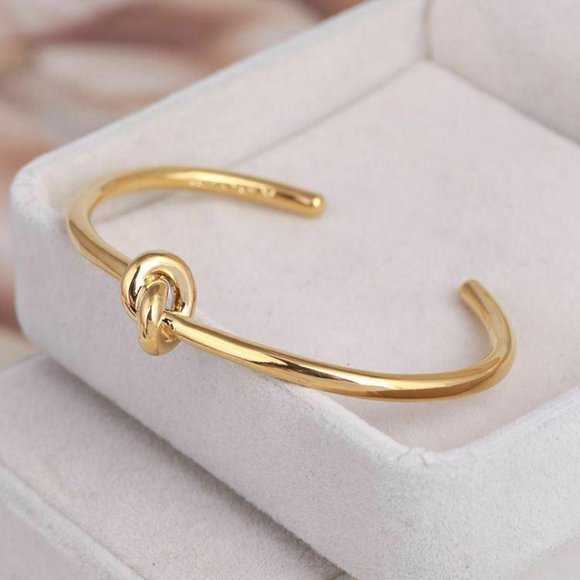 Celine Jewelry - Celine Gold Knot Bangle Luxury Bracelet